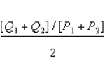 <strong>Arc elasticity is calculated as _____.</strong> A) B) C) D) E)