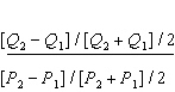 <strong>Arc elasticity is calculated as _____.</strong> A) B) C) D) E)