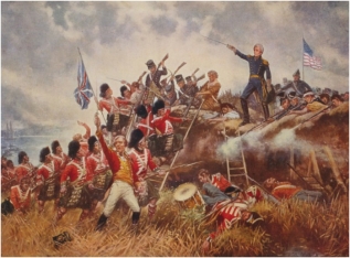 <strong>  The image shows the Battle of __________.</strong> A) New Orleans B) the Thames C) Bladensburg D) Fort McHenry <div style=padding-top: 35px> 