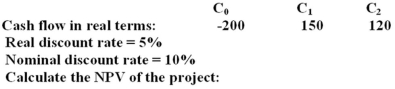 <strong>Given the following data for Project M: </strong> A)$51.70. B)$35.54. C)$45.21. D)$70.00.