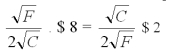 You have $64 to spend on fish (F) and chips (C). Suppose the price per unit of fish (Pf) is $8 and the price of chips (Pc) is $2. Your utility function for fish and chips is given asC. How many units of C and F should you buy to exhaust all income and maximize utility? First note that to maximize utility, you have to be at equilibrium. This means, the following condition has to be satisfied: It is better to write this as: Now substitute the corresponding entities in the above expression: Cancelling the 2s in the denominator and cross-multiplying we get C = 4 F Now the second aspect of this is your income which is $64, which has to be spent on F and C. So your budget constraint should satisfy this condition: 64 = C Pc + F Pf or 64 = C 2 + 8 F and now from the previous condition we have