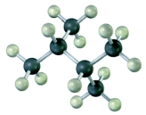 Consider the following molecular model. The condensed structural formula would be