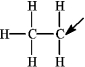 The following species forms during an organic reaction. The formal charge on the carbon atom indicated by the arrow is +1.