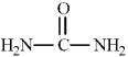 Consider the structure of urea given below. To complete the Lewis structure, six nonbonding electrons should be added, two to each of the nitrogen atoms and two to the oxygen atom.