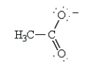The curved arrows in the resonance structure for the acetate ion shown below indicate the following alternative resonance structure for the acetate ion.