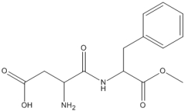 What is the molecular formula of aspartame, shown below?  