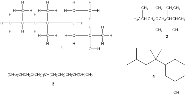 <strong>Which of the following structures is different from the other three? </strong> A)1 B)2 C)3 D)4