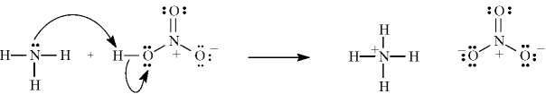 The following correctly shows the electron flow for the given reaction.