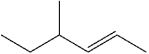 <strong>What is the IUPAC name of the following compound? </strong> A)(E)-3-methyl-4-hexene B)(Z)-3-methyl-4-hexene C)(E)-4-methyl-2-hexene D)(Z)-4-methyl-2-hexene