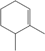 <strong>What is the IUPAC name of the following compound? </strong> A)1,2-dimethylcyclohexene B)2,3-dimethyl-1-cyclohexene C)1,2-dimethyl-2-cyclohexene D)1,6-dimethylcyclohexene