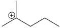 <strong>What type of carbocation is shown? </strong> A)primary B)secondary C)tertiary D)quaternary
