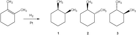 <strong>What is (are) the major organic product(s) obtained from the following reaction? </strong> A)only 1 B)only 2 C)only 3 D)only 2 and 3
