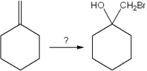 <strong>What is the best choice of reagent to perform the following transformation? </strong> A)Br<sub>2</sub> B)HBr C)Br<sub>2</sub>, H<sub>2</sub>O D)N-bromosuccinimide