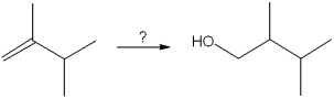 <strong>What is the best choice of reagent(s) to perform the following transformation? </strong> A)H<sub>2</sub>O, H<sub>2</sub>SO<sub>4</sub> B)Hg(OAc)<sub>2</sub> and H<sub>2</sub>O ; followed by NaBH<sub>4</sub> C)B<sub>2</sub>H<sub>6</sub>; followed by H<sub>2</sub>O<sub>2</sub>, NaOH D)OsO<sub>4</sub>; followed by NaHSO<sub>3</sub>