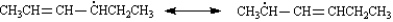 The major products of the reaction would be formed from the radical intermediate numbered _____ as shown below. 1.   2.  