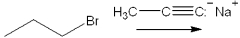 <strong>What is the major organic product(s) obtained from the following reaction? </strong> A)1-hexyne B)2-hexyne C)propene + propyne D)propane + propyne
