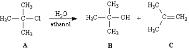 Consider the reaction below to answer the following question(s).   -Compound C is formed by an _____ mechanism.