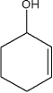 <strong>What is the IUPAC name of the following compound? </strong> A)cyclohexen-3-ol B)cyclohexen-2-ol C)2-cyclohexenol D)3-cyclohexenol