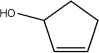 <strong>What is the IUPAC name of the following compound? </strong> A)2-cyclopentenol B)3-cyclopentenol C)cyclopenten-3-ol D)cyclopenten-2-ol