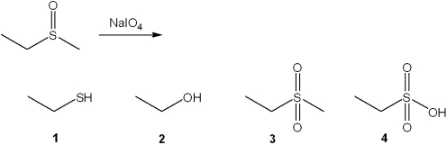<strong>What is the major organic product obtained from the following reaction? </strong> A)1 B)2 C)3 D)4
