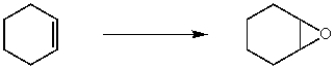 The following reaction would be best accomplished by the addition of _______________. (Assume that CH<sub>3</sub>CO<sub>2</sub>H is also produced.)