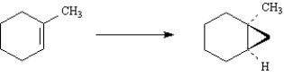 The following conversion could be accomplished using a Grignard reaction.