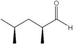 <strong>What is the IUPAC name of the following compound? </strong> A)(2S,4R)-dimethylpentanal B)(2S,4S)-dimethylpentanal C)(R)-2,4-dimethylpentanal D)(S)-2,4-dimethylpentanal