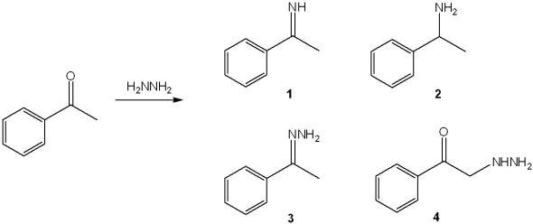 <strong>What is the major organic product obtained from the following reaction? </strong> A)1 B)2 C)3 D)4