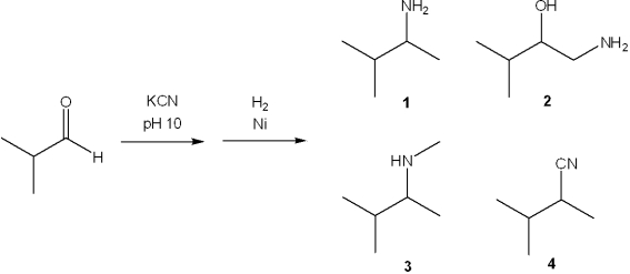 <strong>What is the major organic product obtained from the following sequence of reactions? </strong> A)1 B)2 C)3 D)4