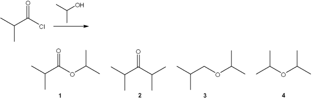 <strong>What is the major organic product obtained from the following reaction? </strong> A)1 B)2 C)3 D)4