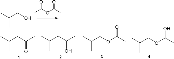 <strong>What is the major organic product obtained from the following reaction? </strong> A)1 B)2 C)3 D)4