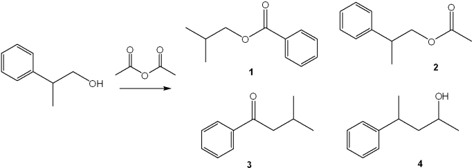 <strong>What is the major organic product obtained from the following reaction? </strong> A)1 B)2 C)3 D)4
