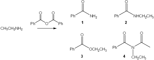 <strong>What is the major organic product obtained from the following reaction? </strong> A)1 B)2 C)3 D)4