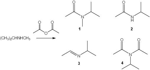 <strong>What is the major organic product obtained from the following reaction? </strong> A)1 B)2 C)3 D)4