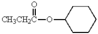 The correct name for the following compound is propyl cyclohexanoate.