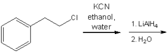 What is the major organic product obtained from the following sequence of reactions?