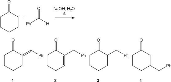 <strong>What is the major organic product obtained from the following reaction? </strong> A)1 B)2 C)3 D)4