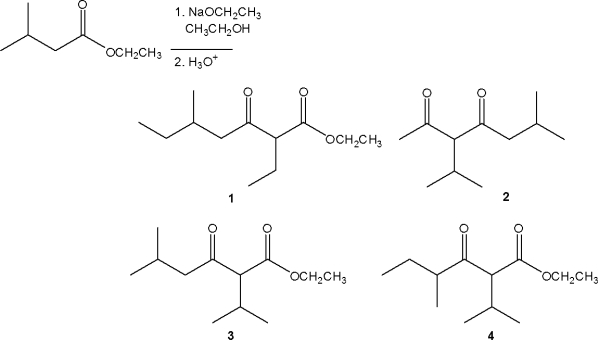 <strong>What is the major organic product obtained from the following reaction? </strong> A)1 B)2 C)3 D)4