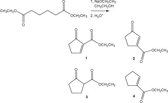 <strong>What is the major organic product obtained from the following reaction? </strong> A)1 B)2 C)3 D)4