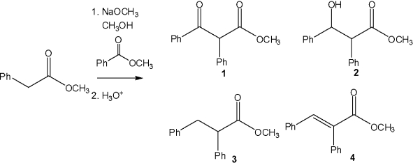 <strong>What is the major organic product obtained from the following reaction? </strong> A)1 B)2 C)3 D)4
