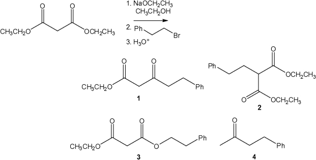 <strong>What is the major organic product obtained from the following reaction? </strong> A)1 B)2 C)3 D)4