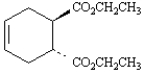 Consider the following structure. This substance could be produced by the reaction of the following diene and dienophile.