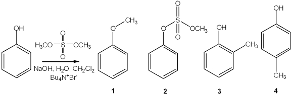 <strong>What is the major organic product obtained from the following reaction? </strong> A)1 B)2 C)3 D)4