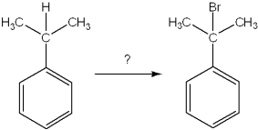 <strong>What is the best choice of reagent to achieve the following reaction? </strong> A)Br<sub>2</sub>, CCl<sub>4</sub> B)HBr, H<sub>2</sub>O C)Br<sub>2</sub>, light D)NaBr