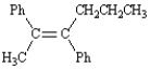 The following compound is named (Z)-2,3-diphenyl-2-hexene.
