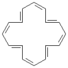 Consider the following structure. -This structure contains ____ \pi electrons.