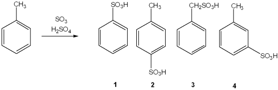 <strong>What is the major organic product obtained from the following reaction? </strong> A)1 B)2 C)3 D)4