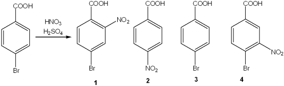 <strong>What is the major organic product obtained from the following reaction? </strong> A)1 B)2 C)3 D)4