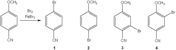 <strong>What is the major organic product obtained from the following reaction? </strong> A)1 B)2 C)3 D)4