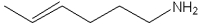 <strong>What is the IUPAC name of the following compound? </strong> A)(E)-1-amino-4-hexene B)(E)-6-amino-2-hexene C)3-allyl 1-aminopropane D)(Z)-1-amino-2-hexene